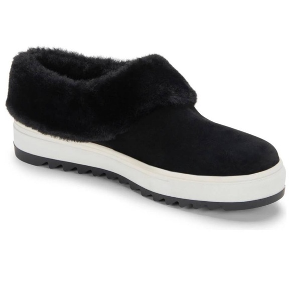 Suri Waterproof Slip-on Sneaker In Black Suede - Picture 1 of 9